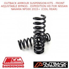 OUTBACK ARMOUR SUSPENSION KITS FRONT ADJ BYPASS EXPD HD NAVARA NP300 COIL REAR